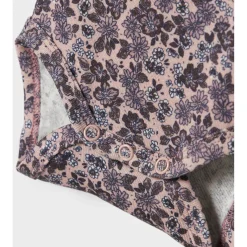 Shirts & Blouses|Shirts & Blouses*Name It baby body lange mouwen bloemen paars Soft Mauve Purple