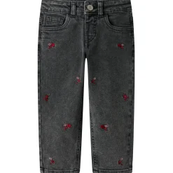 Jeans|Broeken & Leggings*Name It peuter broek bloemen grijs Mid Grey Denim