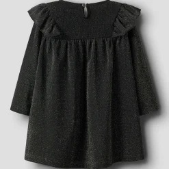 Jurken & Rokken|Jurken & Rokken*Name It peuter jurk lange mouwen effen zwart Black