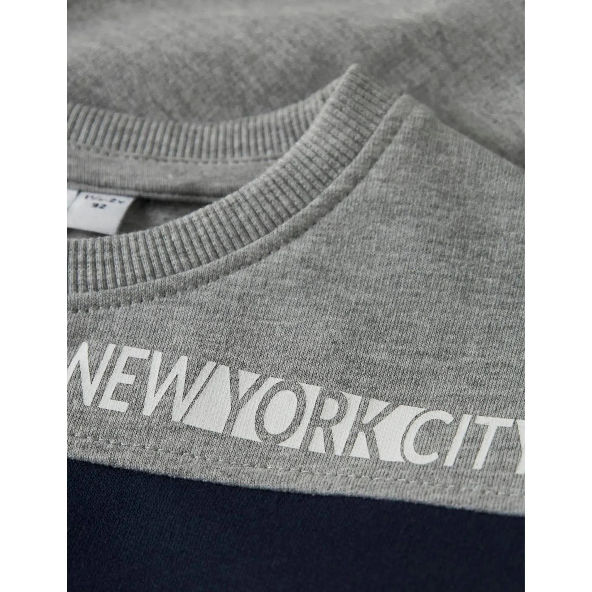 Truien & Vesten|Truien & Sweaters*Name It peuter sweater lange mouwen grijs Mid Grey Denim
