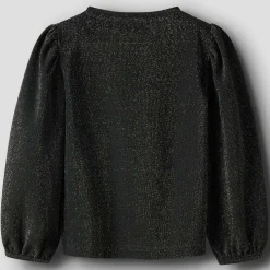 Truien & Vesten|Shirts & Blouses*Name It peuter trui lange mouwen effen zwart Black