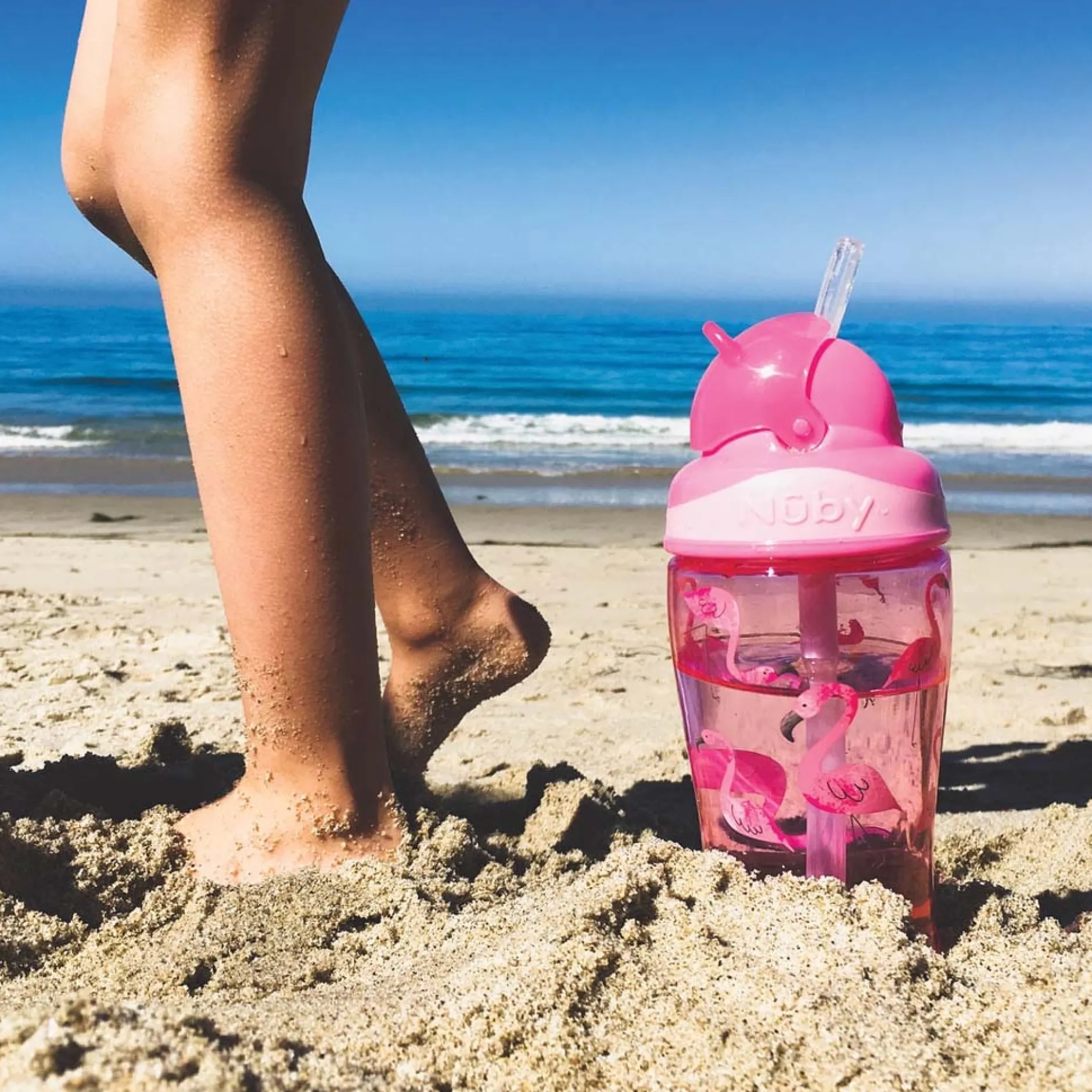 Drinkbekers*Nuby Nûby Flip-it rietjesbeker 18+ maanden roze