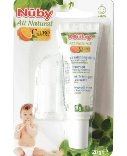 Mondverzorging*Nuby Nûby tandreinigingsgel 20gr + vingertandenborstel 4+ maanden