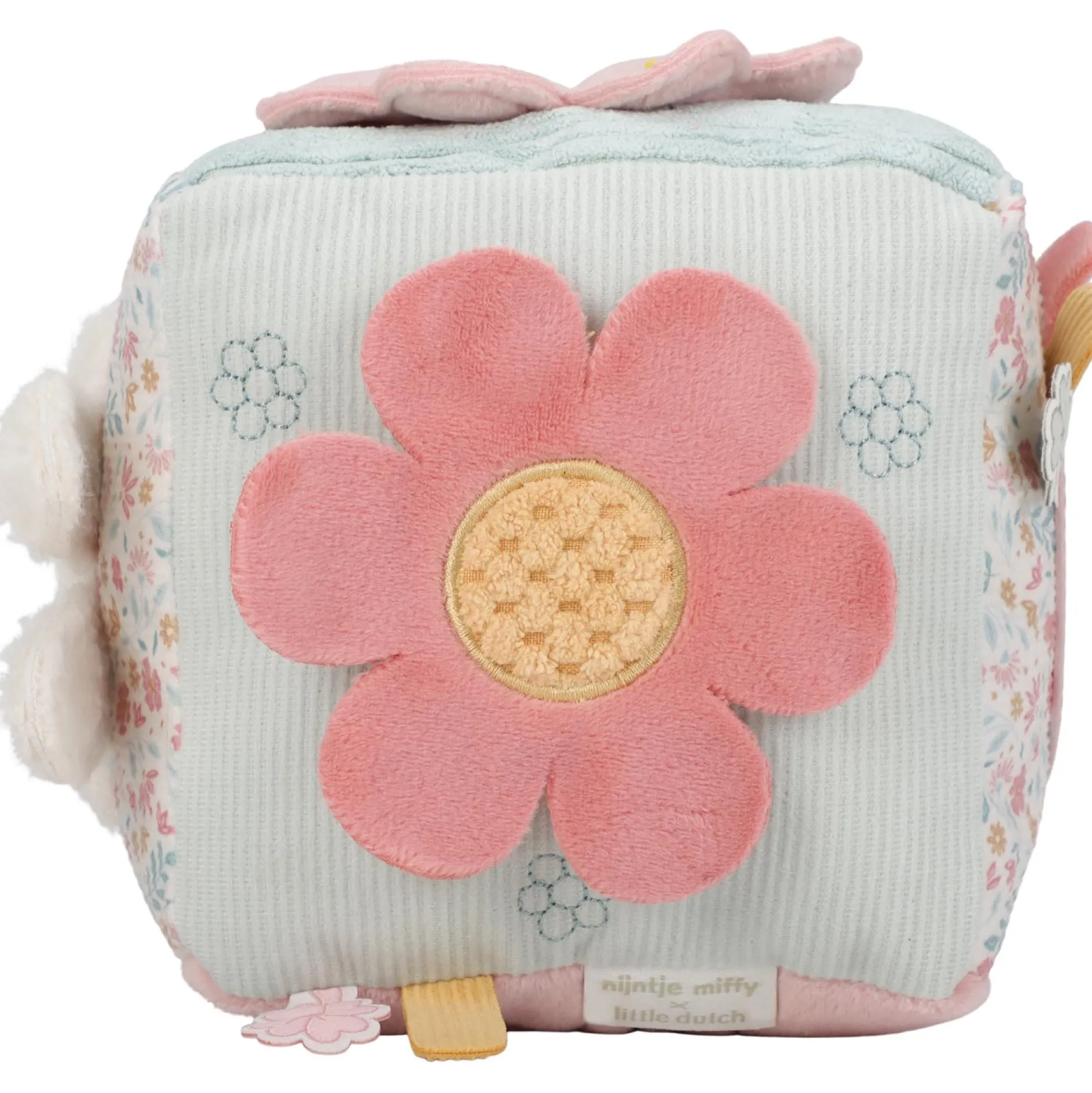 Interactief Speelgoed|Hangspeelgoed*Nijntje x Little Dutch activiteitenkubus Blossom Pink