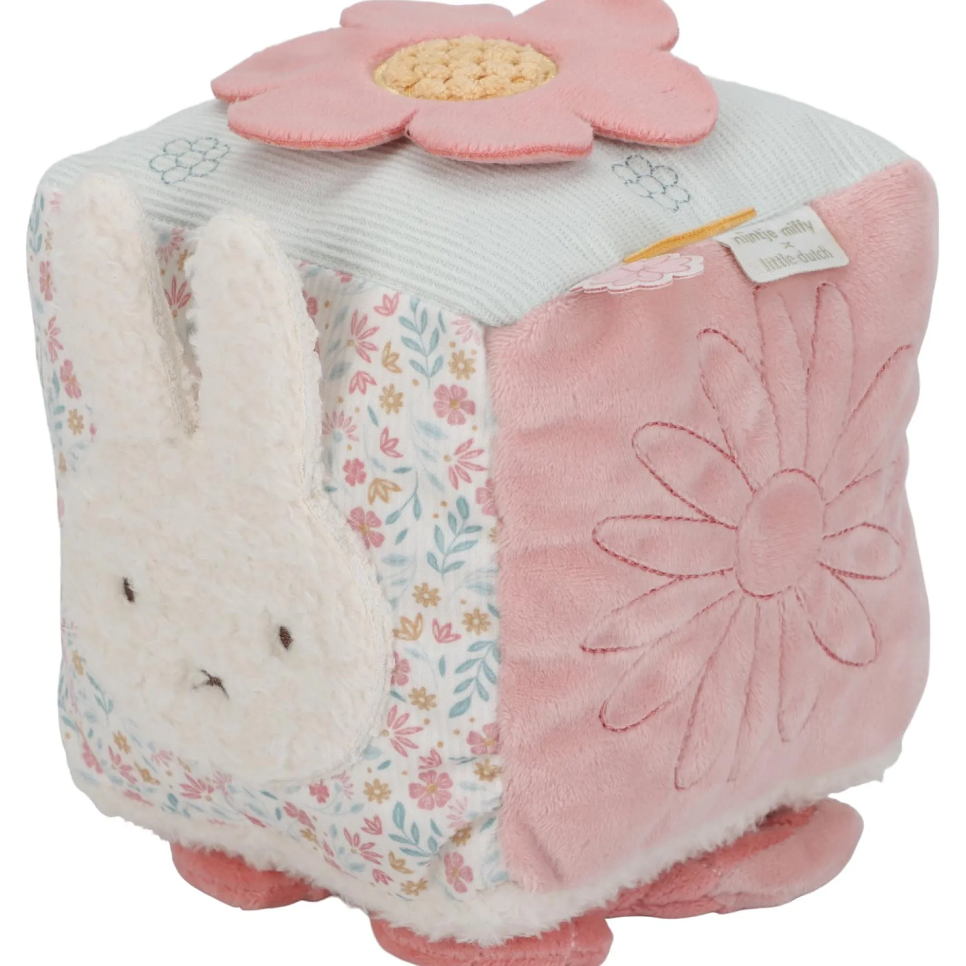 Interactief Speelgoed|Hangspeelgoed*Nijntje x Little Dutch activiteitenkubus Blossom Pink
