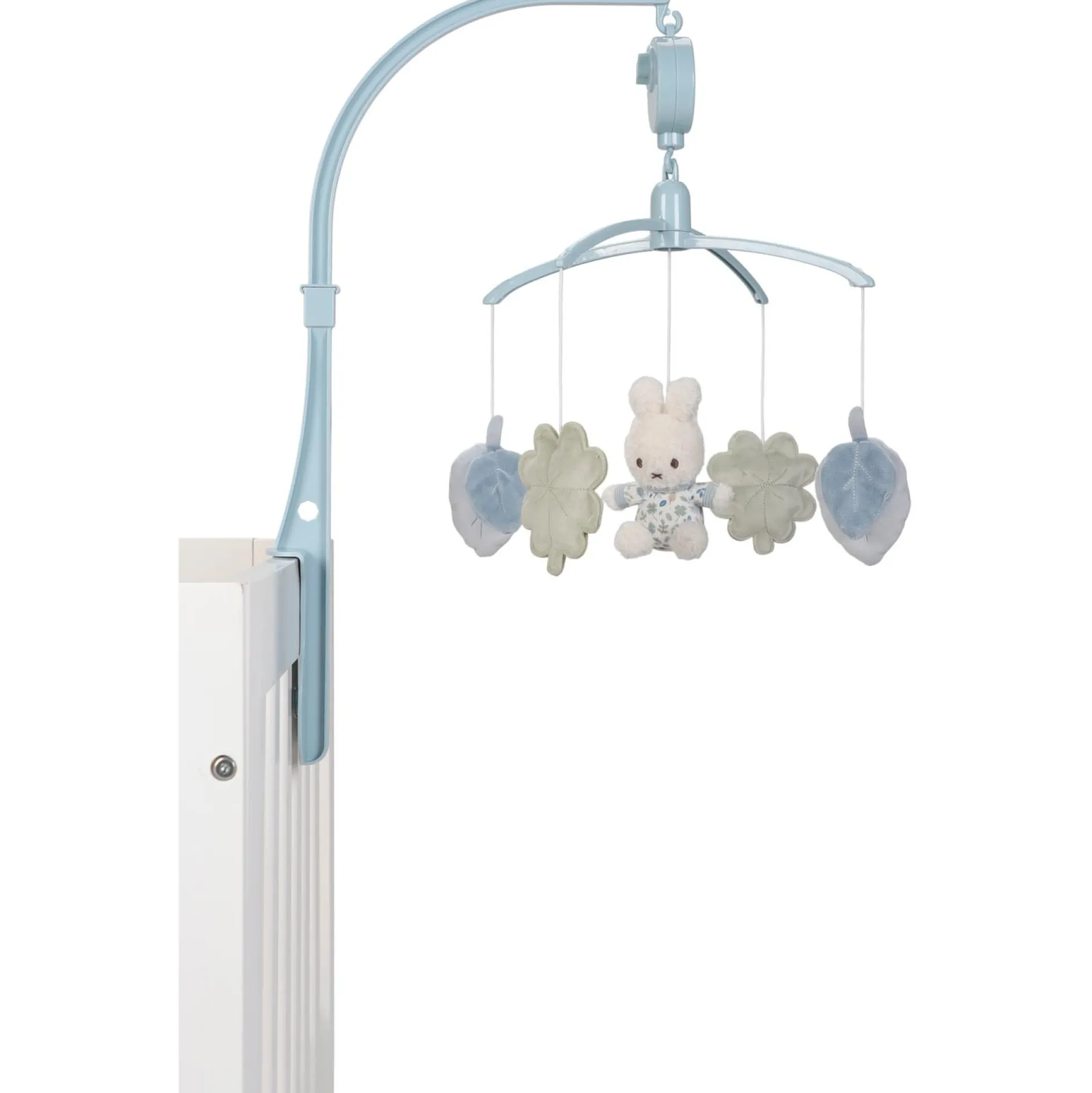Muziekmobielen & Muziekdoosjes*Nijntje x Little Dutch muziekmobiel Lucky Leaves Light Blue