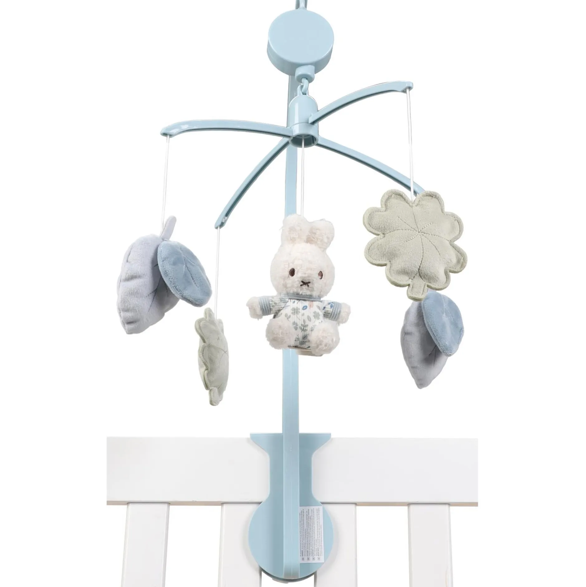 Muziekmobielen & Muziekdoosjes*Nijntje x Little Dutch muziekmobiel Lucky Leaves Light Blue
