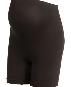 Slips*Noppies zwangerschapsshort seamless lang effen zwart Black
