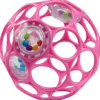 Rammelaars*Bright Starts Oball Rattle - ronde rammelaar Pink