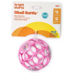 Rammelaars*Bright Starts Oball Rattle - ronde rammelaar Pink