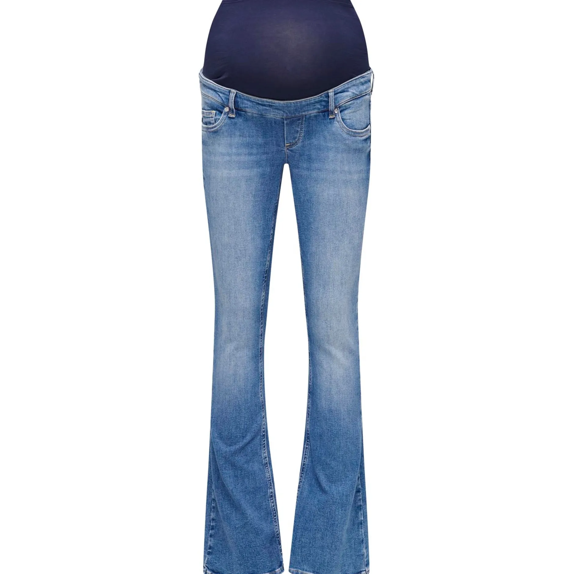 Jeans|Broeken*Only Maternity ONLY zwangerschapsjeans lang denim Mid Blue Denim