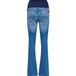 Basics|Jeans*Only Maternity ONLY zwangerschapsjeans lang effen blauw Mid Blue Denim