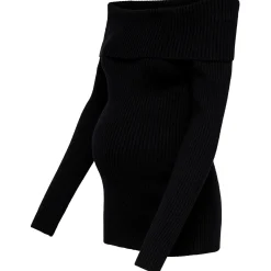 Truien & Vesten*Only Maternity ONLY zwangerschapstrui lange mouwen effen zwart Black