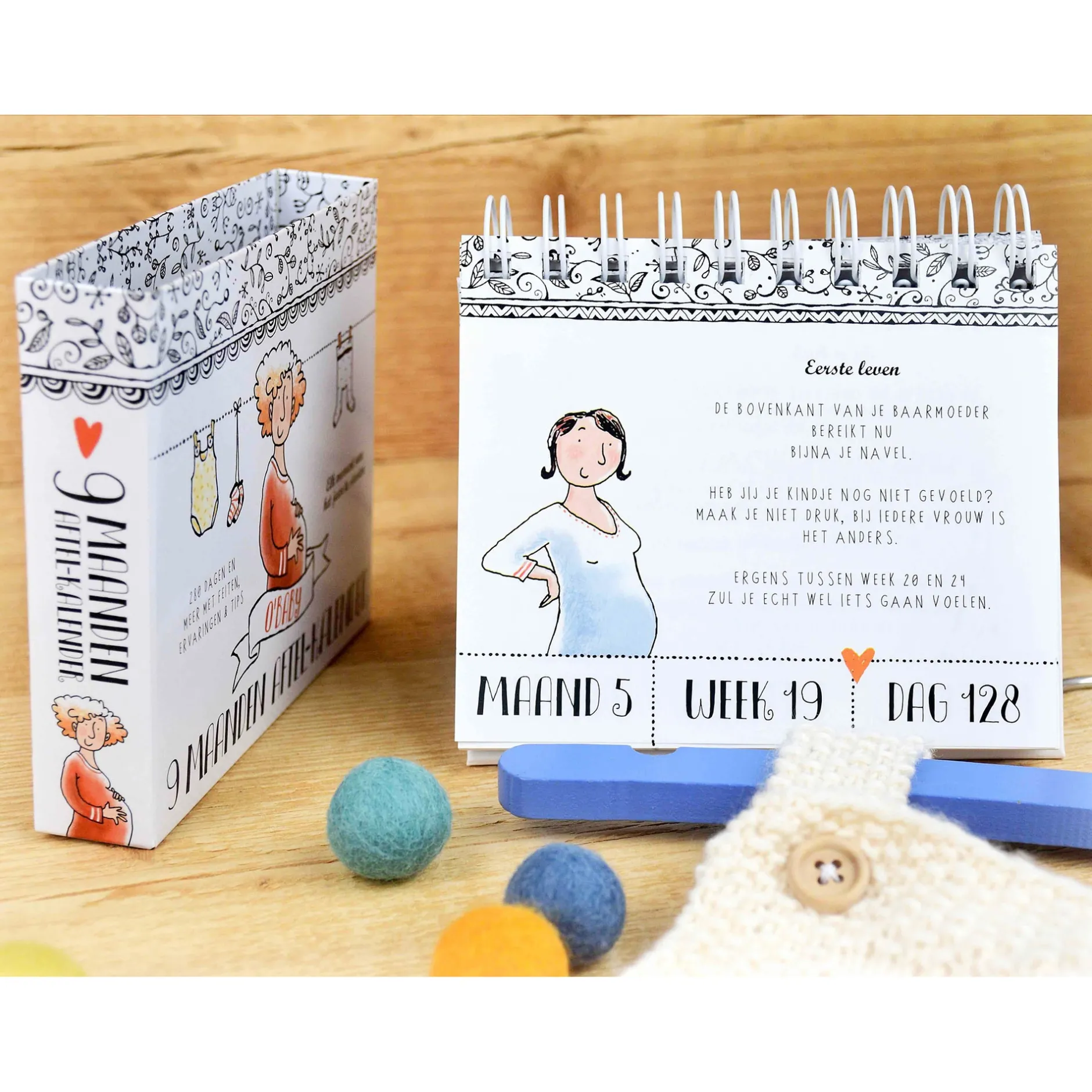 Boeken Voor Ouders*Boeken Pauline oud 9 maanden aftelkalender Multi