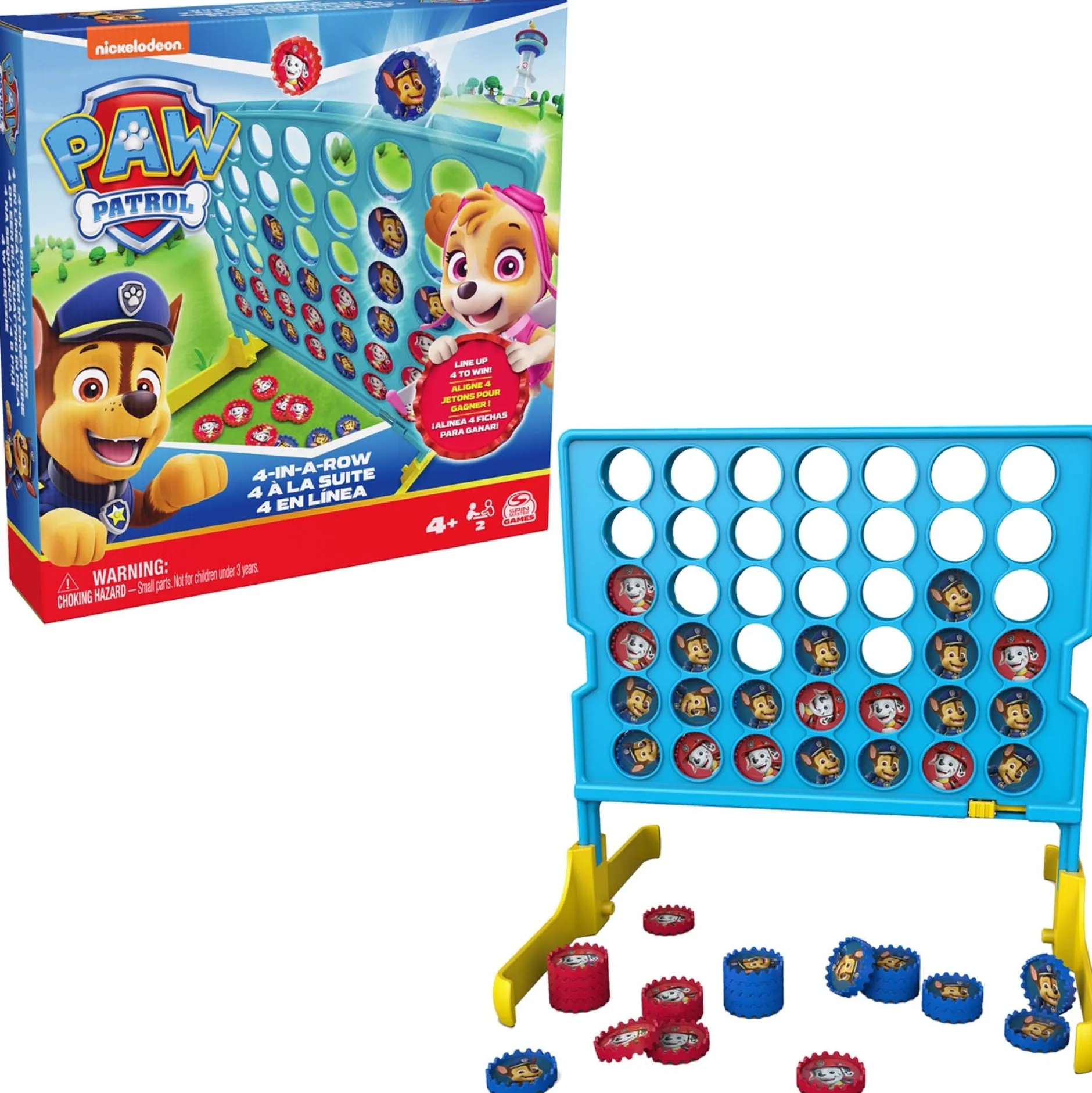 Puzzels & Spellen*Paw Patrol spel vier op een rij Multi