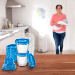 Borstkolf Accessoires|Borstvoedingszakjes & -Flesjes*Philips Avent 10 bewaarbekers 180ml