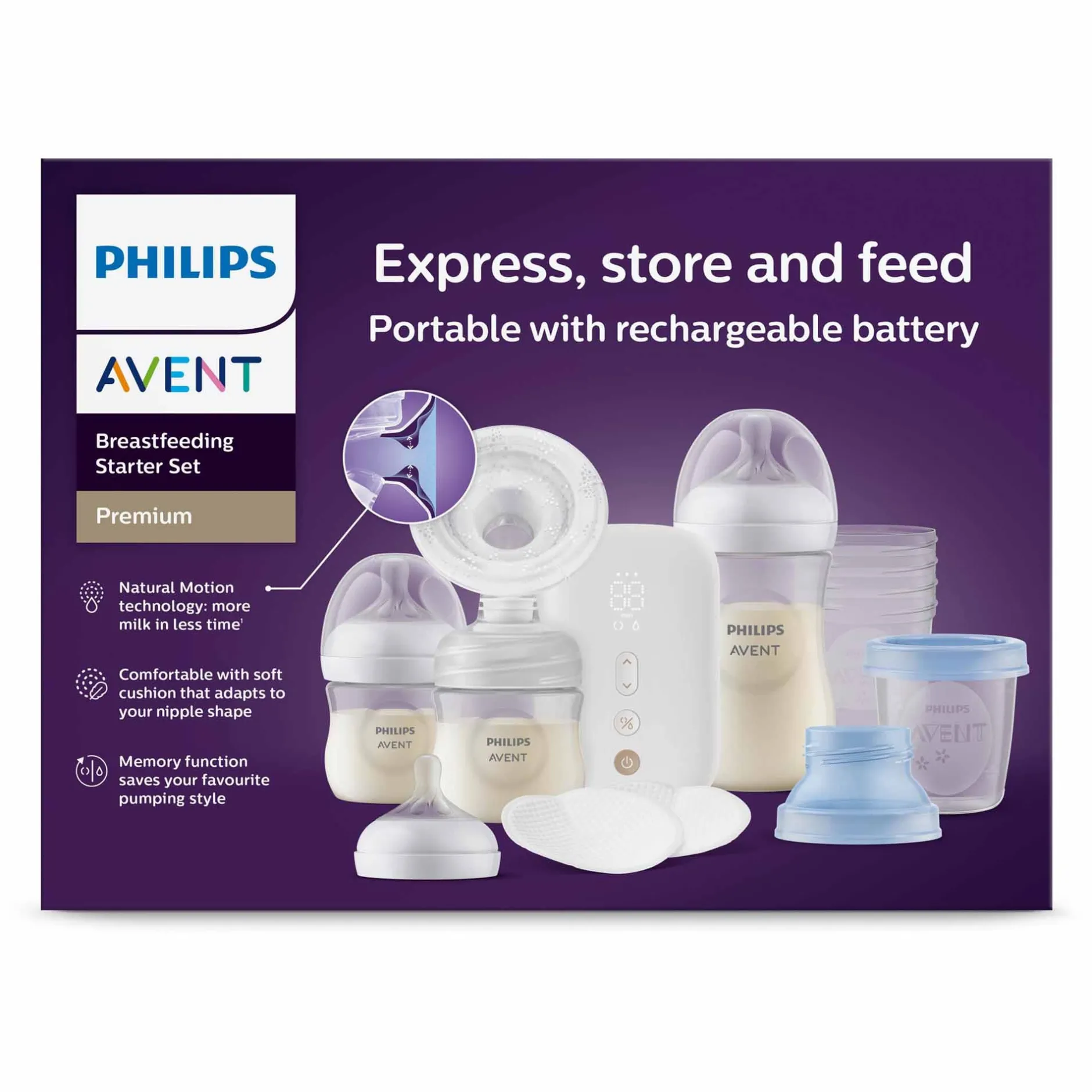 Borstkolven*Philips Avent enkele elektrische borstkolf set - draadloos gebruik
