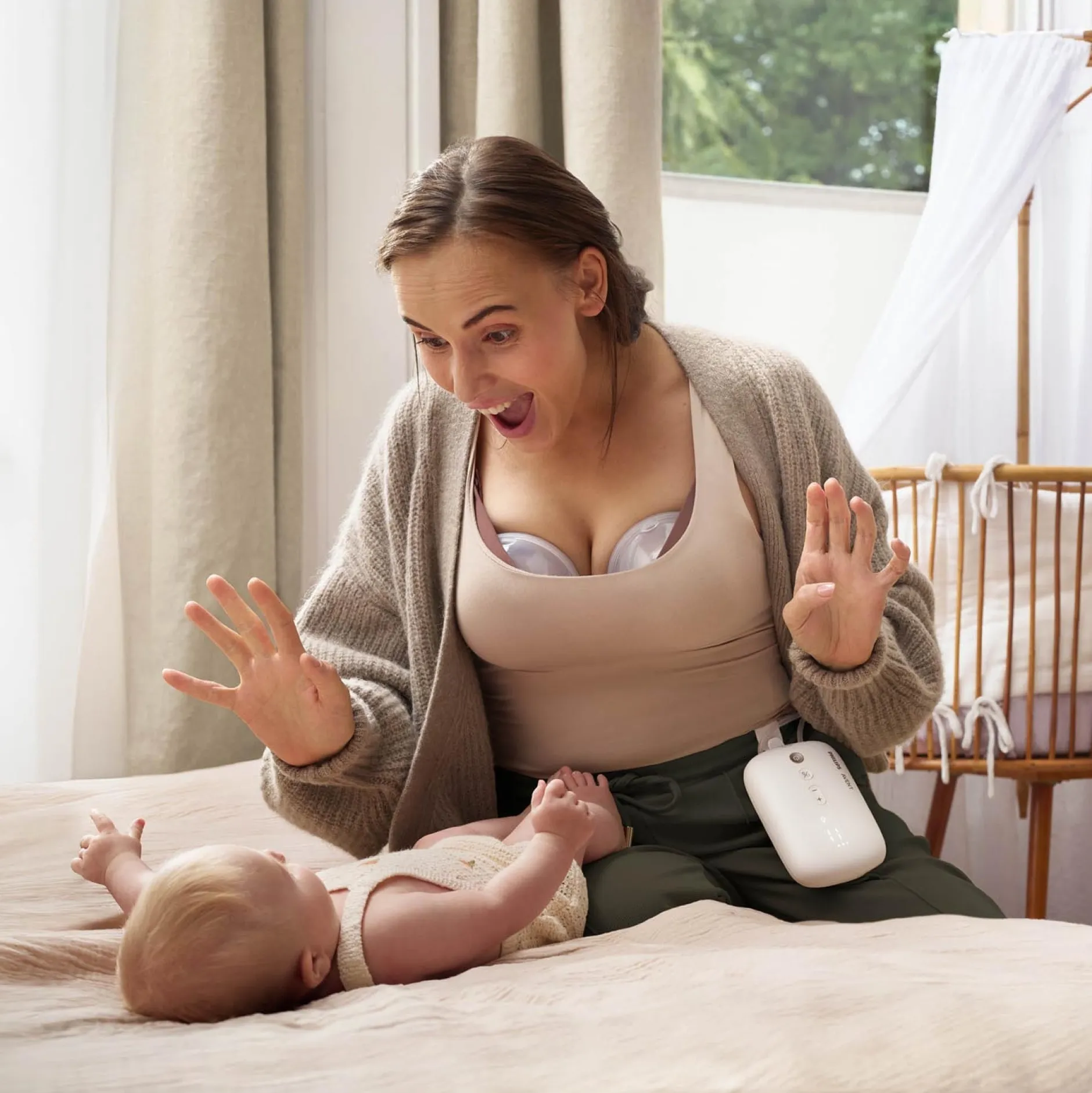 Borstkolven*Philips Avent handsfree dubbele elektrische borstkolf