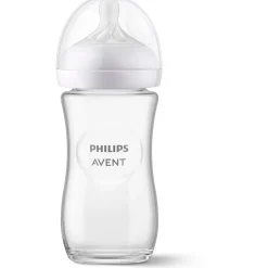 Flesjes*Philips Avent Natural glazen fles 240ML transparant