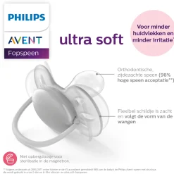Fopspenen|Fopspenen & Accessoires*Philips Avent Ultra Soft Fopspeen 0-6 mnd 2-pack Blue Shade