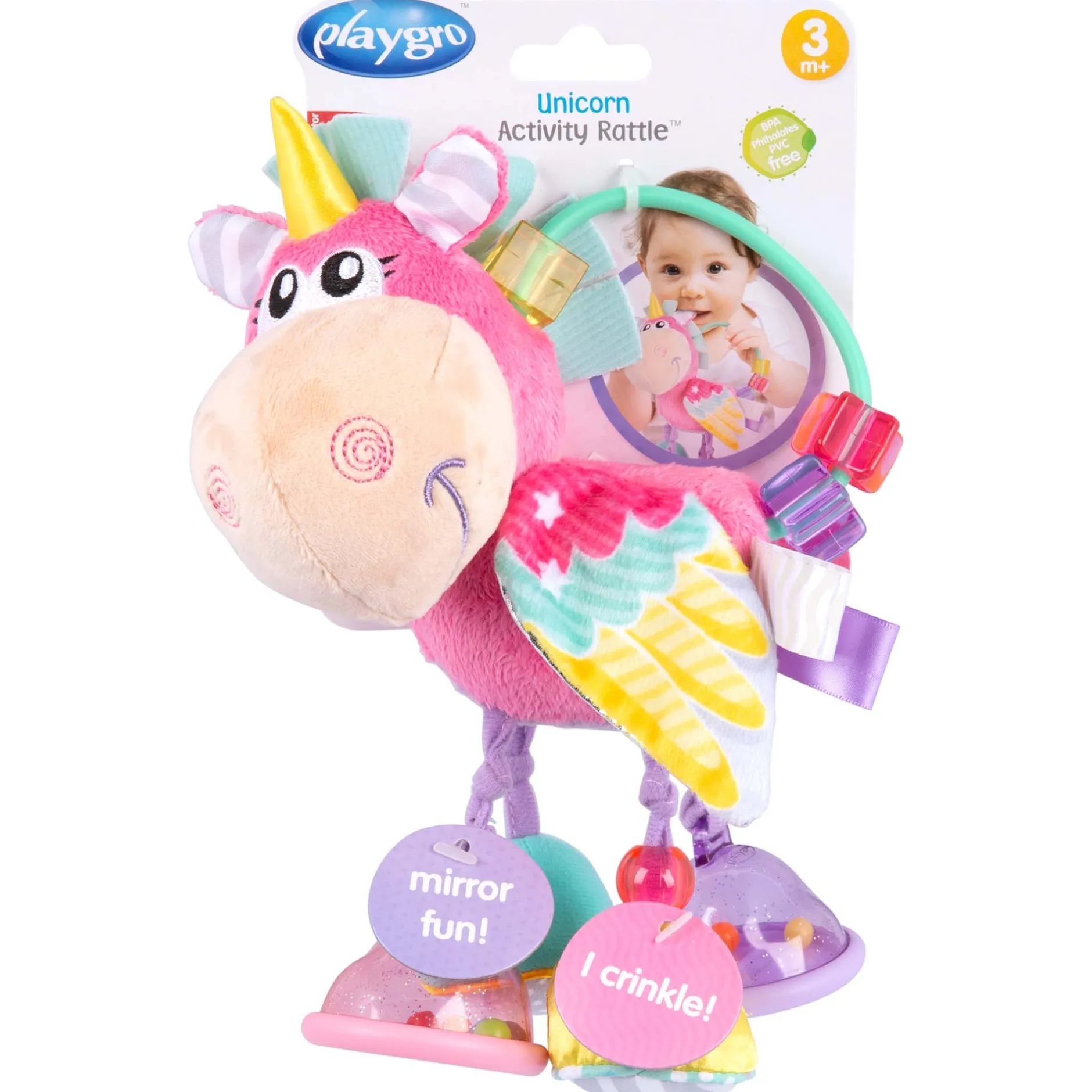 Rammelaars*Playgro Clip Clop Activity Rattle Eenhoorn rammelaar Multi