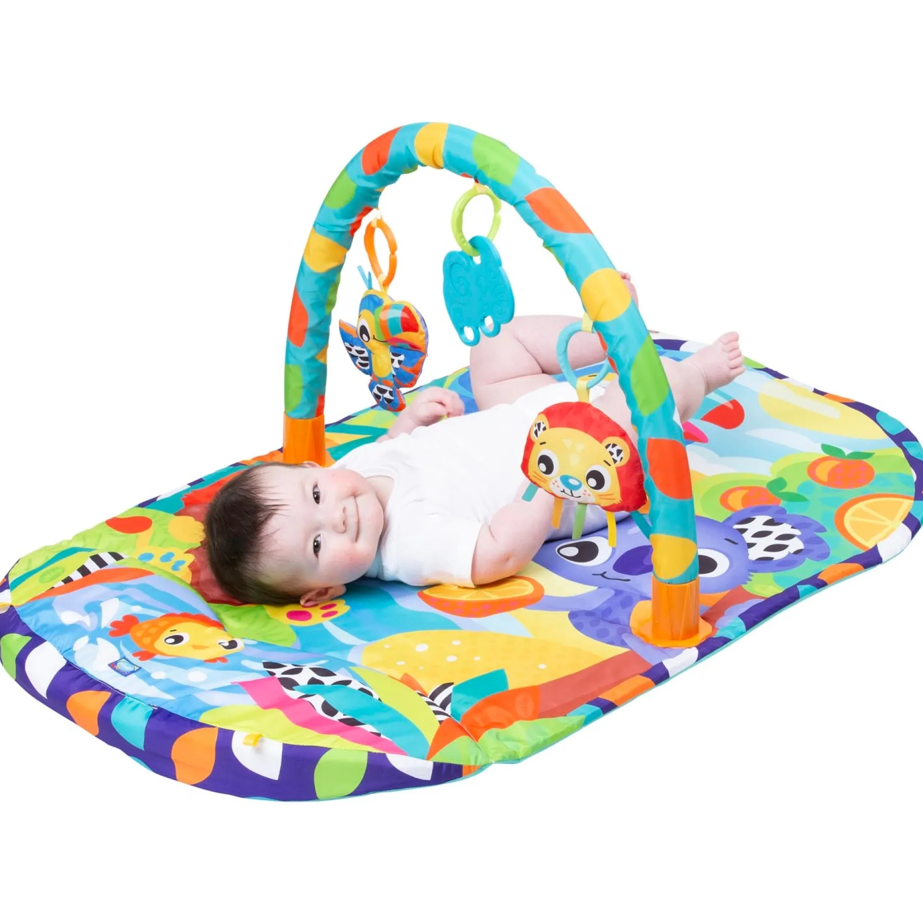 Interactief Speelgoed*Playgro Cozy Oasis Tummy Time gym speelkleed Multi