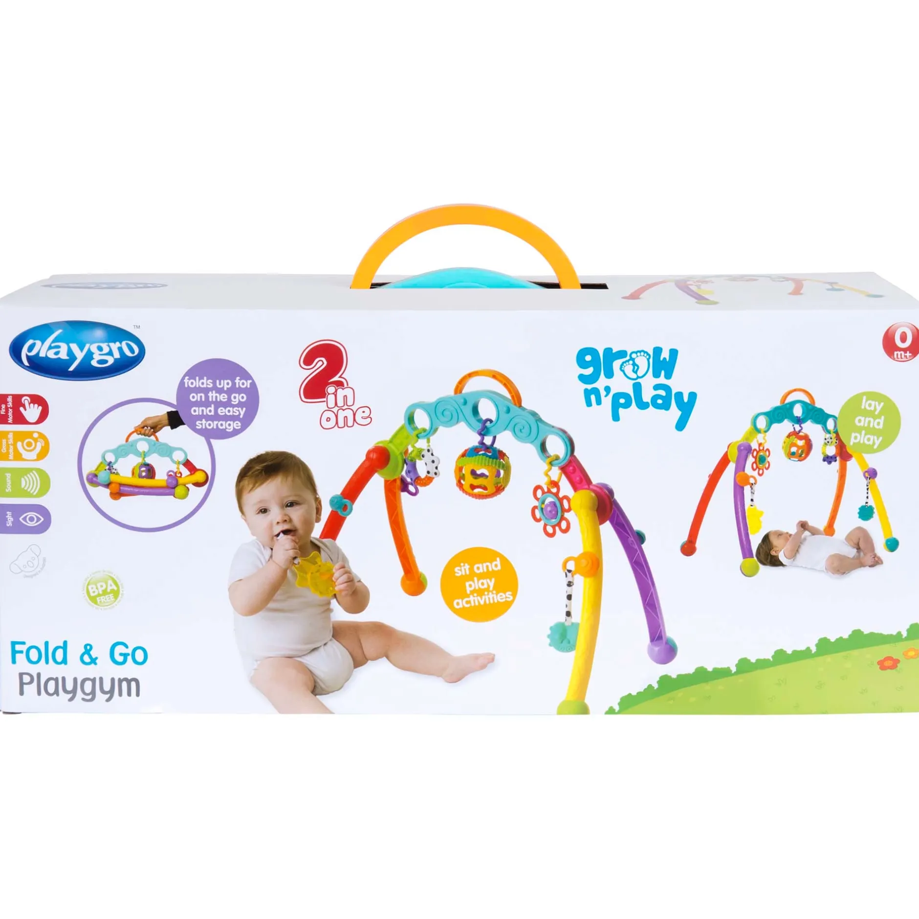 Speelkleden & Babygyms*Playgro Fold & Go gym Multi
