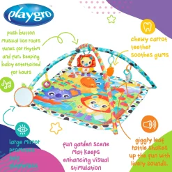 Speelkleden & Babygyms*Playgro Giggly Garden Musical Gym Multi