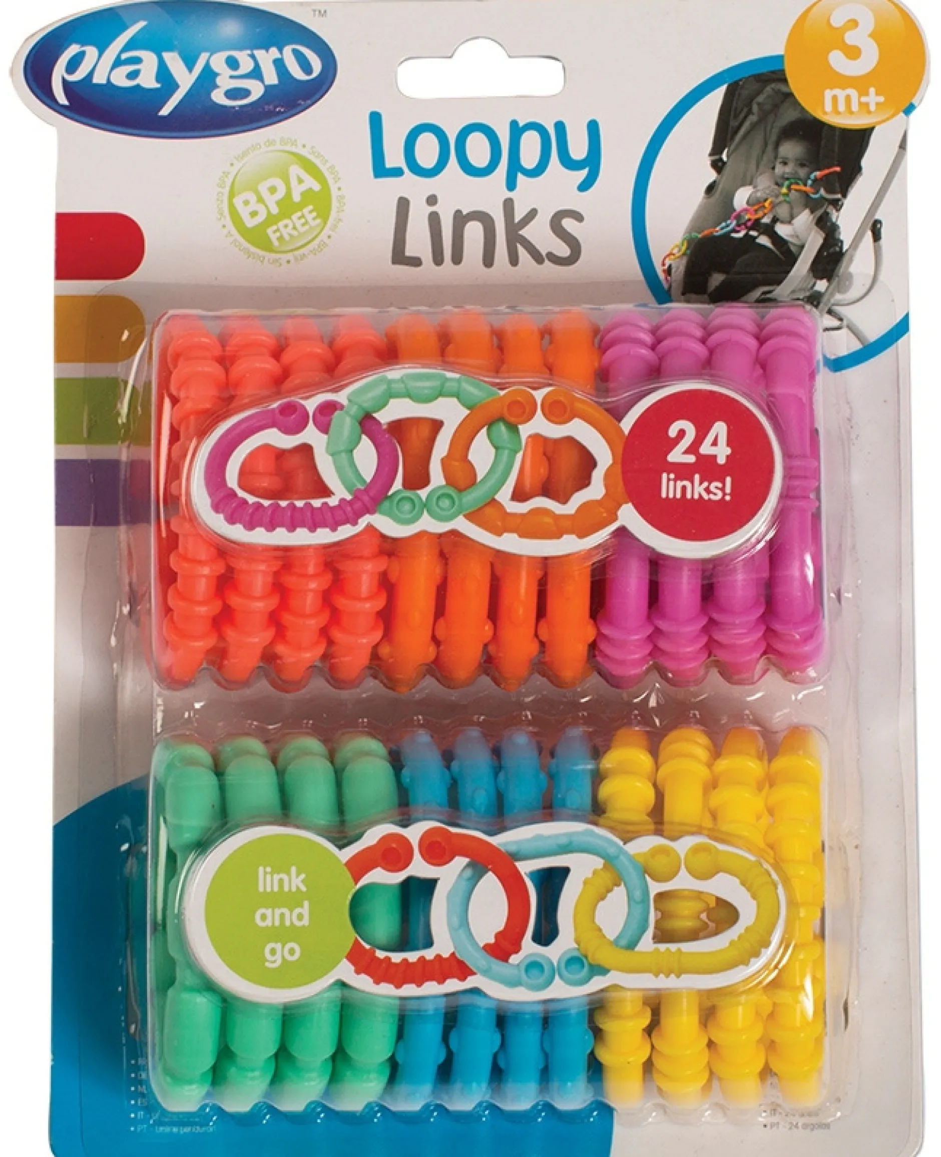 Hangspeelgoed|Speelgoed Voor Onderweg*Playgro Loopy Links Multi
