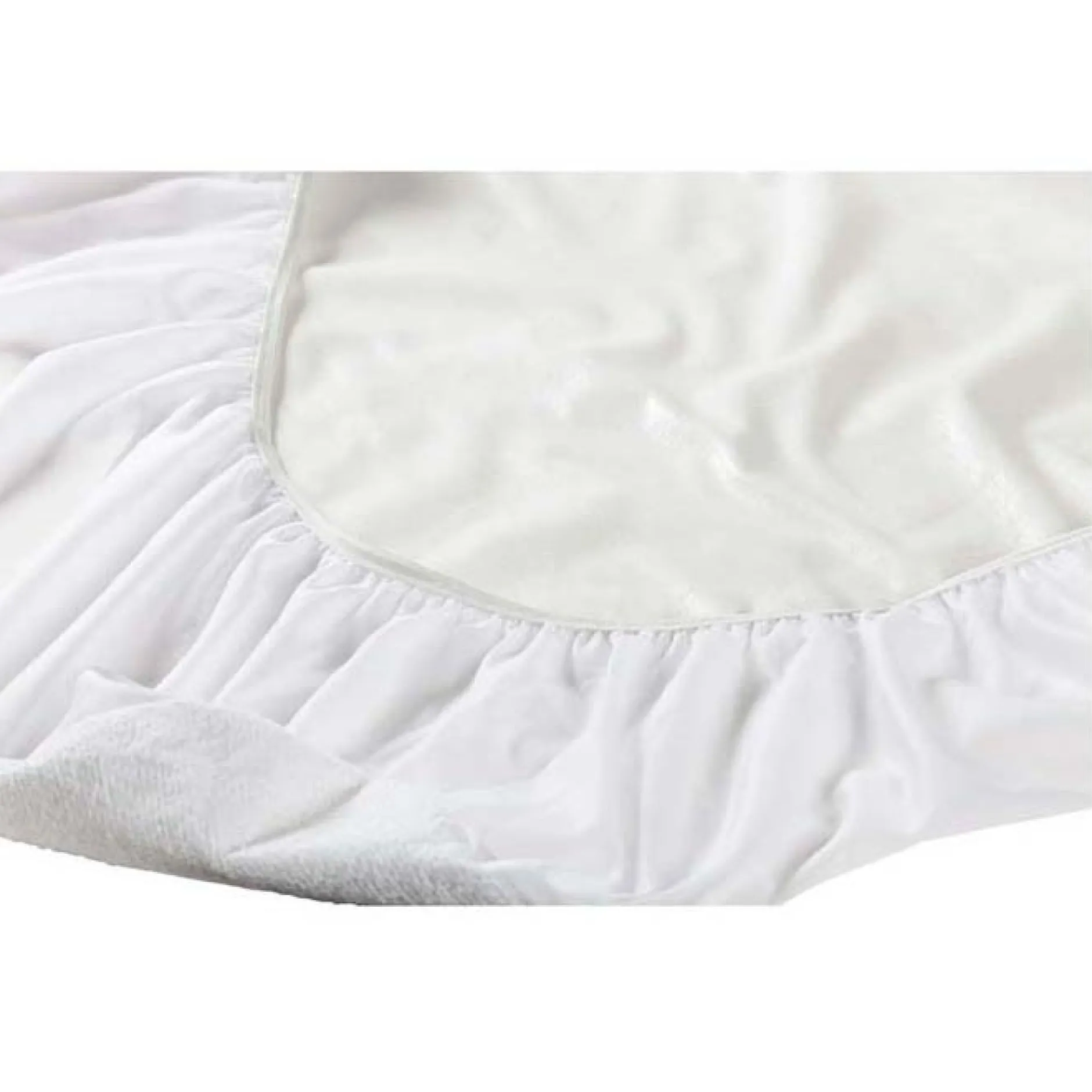 Moltons & Matrasbeschermers*Prénatal Prenatal badstof matrasbeschermer ledikant wit