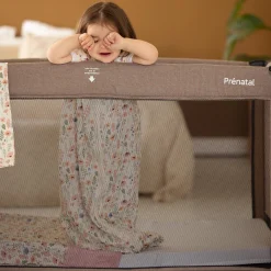 Campingbedden|Bundels En Combideals*Prénatal Prenatal campingbed Sinne taupe met matras & matrashoes