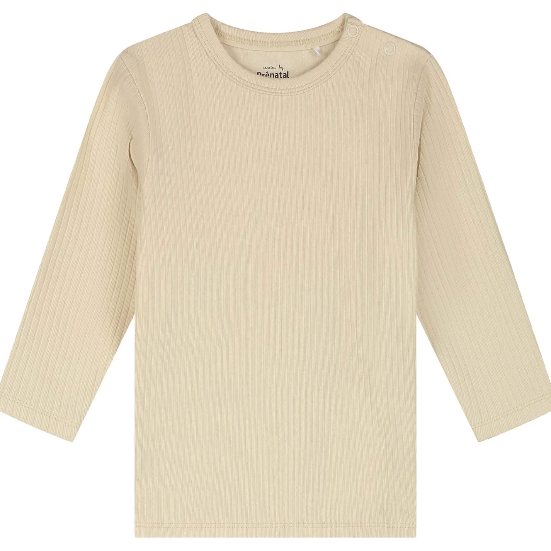 Pyjama's|Pyjama's*Prénatal Prenatal peuter rib pyjama beige Dark Ecru
