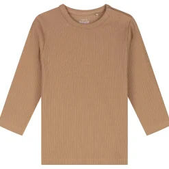 Pyjama's|Pyjama's*Prénatal Prenatal peuter rib pyjama beige Dark Sand Brown