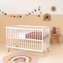 Vloerkleden*Prénatal Prenatal vloerkleed regenboog rond roze