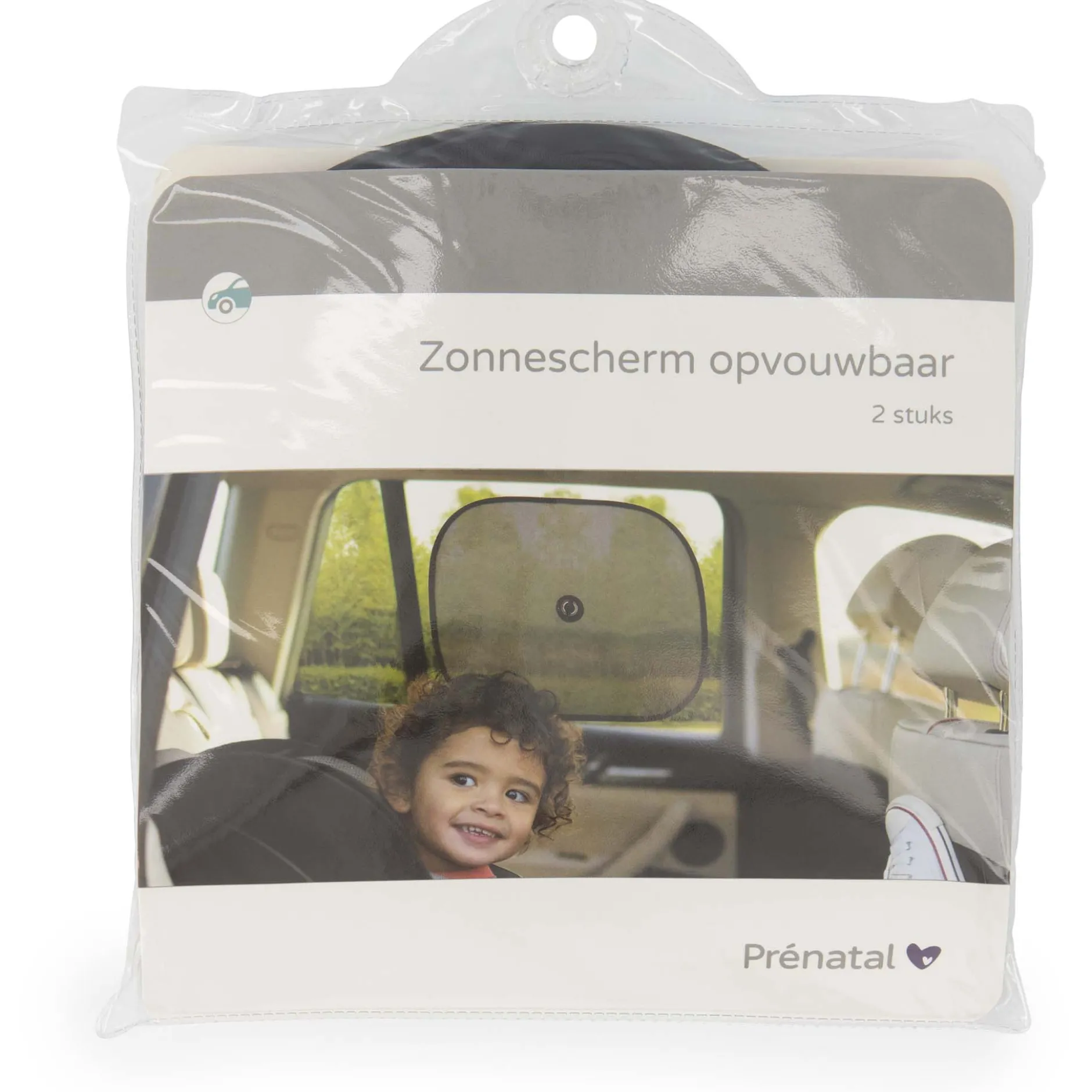 Zonneschermen|Autostoelen Groep 1*Prénatal Prenatal zonneschermpjes opvouwbaar 2 stuks Black
