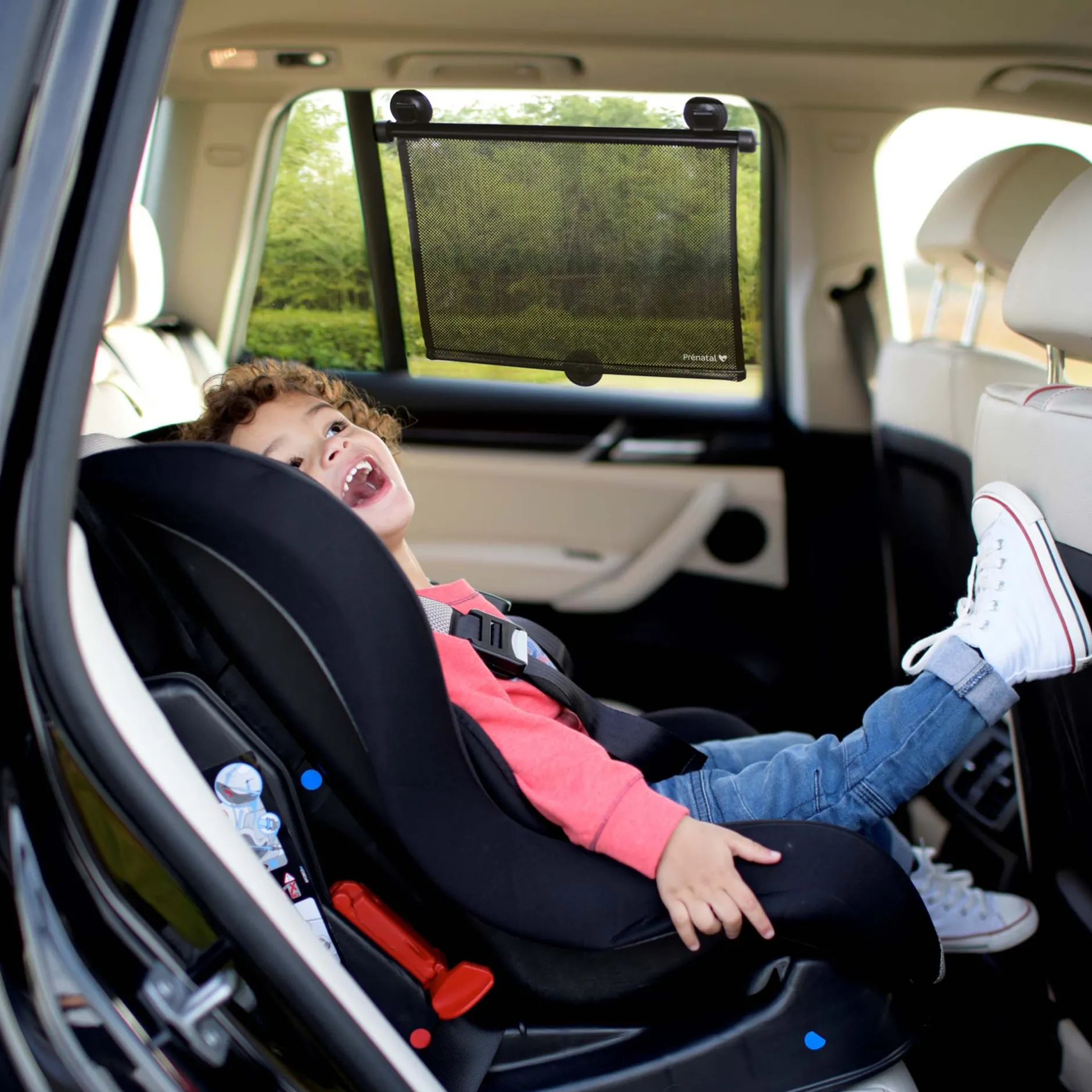 Autostoelen Groep 1|Zonneschermen*Prénatal auto zonneschermpjes oprolbaar 2 stuks Black