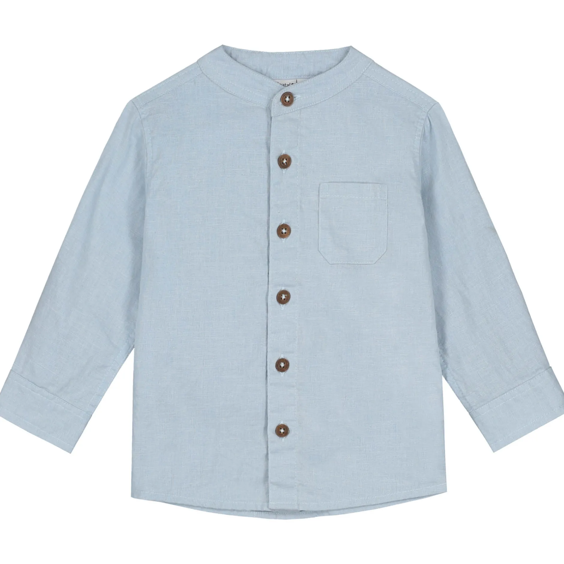 Shirts & Blouses|Shirts & Blouses*Prénatal baby blouse lange mouwen effen blauw Light Sky Blue