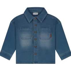 Shirts & Blouses|Shirts & Blouses*Prénatal baby blouse lange mouwen effen blauw Light Blue Denim