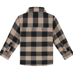 Shirts & Blouses|Shirts & Blouses*Prénatal baby blouse lange mouwen ruit bruin Light Mud Brown