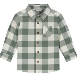 Shirts & Blouses|Shirts & Blouses*Prénatal baby blouse lange mouwen ruit groen Light Khaki Green