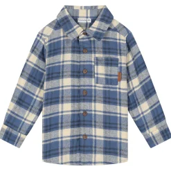 Shirts & Blouses|Shirts & Blouses*Prénatal baby blouse lange mouwen ruit blauw Royal Blue