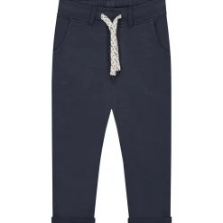 Broeken & Tuinbroeken|Broeken*Prénatal baby broek  effen blauw Dark Bluegrey