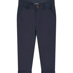 Broeken & Tuinbroeken|Broeken*Prénatal baby broek  effen blauw Dark Bluegrey
