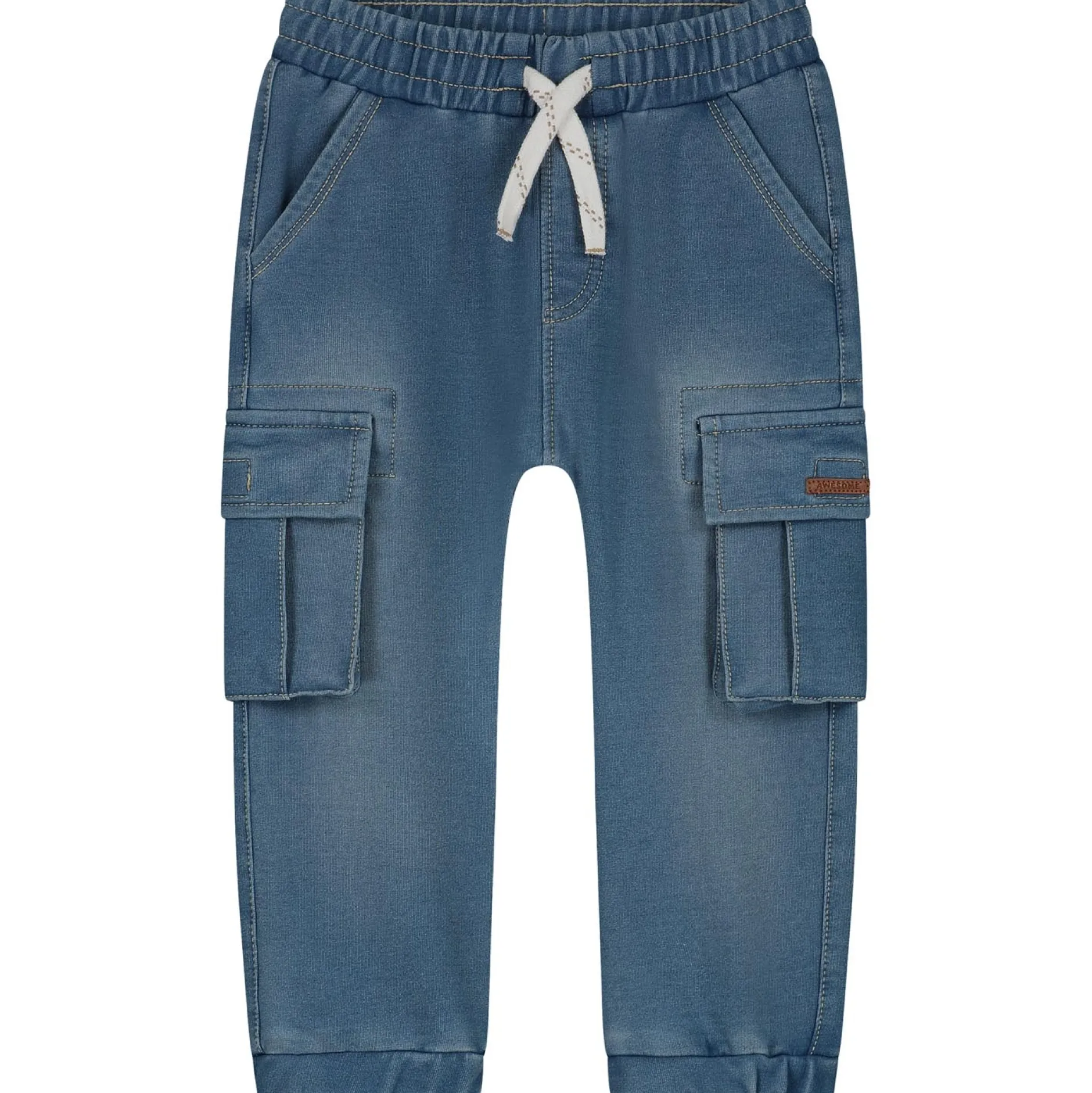 Broeken & Tuinbroeken|Jeans*Prénatal baby broek effen blauw Light Blue Denim