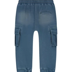 Broeken & Tuinbroeken|Jeans*Prénatal baby broek  effen blauw Light Blue Denim