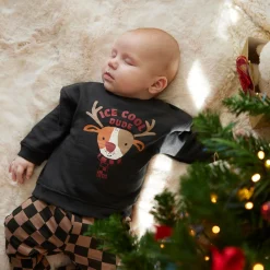 Broeken & Tuinbroeken|Broeken*Prénatal baby broek  ruit bruin Light Mud Brown