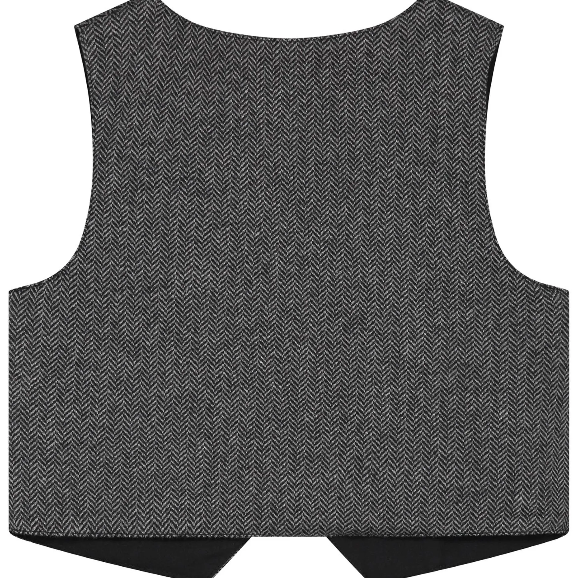 Truien & Vesten|Vesten*Prénatal baby gilet mouwloos all over print grijs Anthra Grey Melange