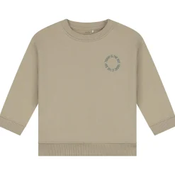 Truien & Vesten|Truien & Sweaters*Prénatal baby joggingpak lange mouwen effen beige Mid Bisquit