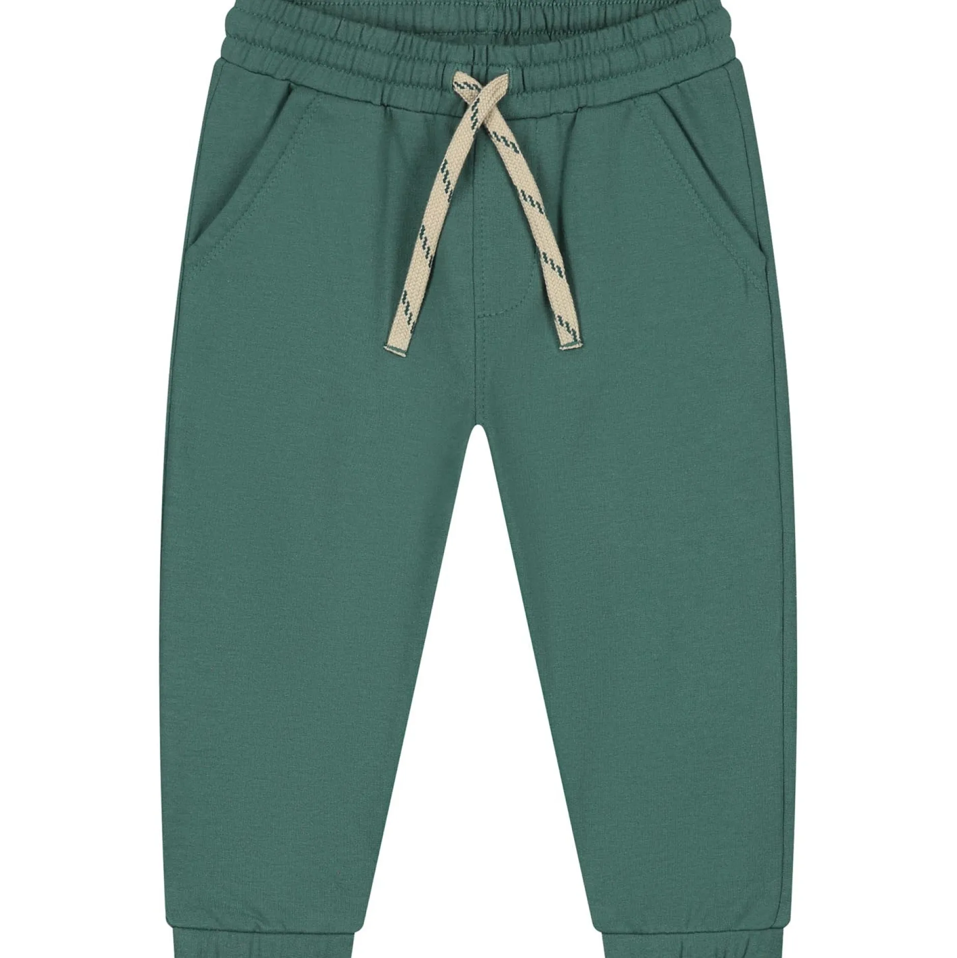Truien & Vesten|Truien & Sweaters*Prénatal baby joggingpak lange mouwen effen groen Forestgreen