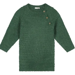 Jurken & Rokken|Jurken & Rokken*Prénatal baby jurk lange mouwen effen groen Dark Bottle Green